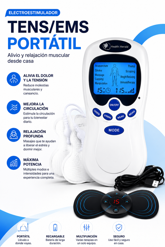Electroestimulador TENS/EMS Portátil PRO